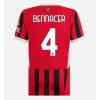 AC Milan Ismael Bennacer #4 Hjemmedrakt Kvinner 2024-25 Kortermet